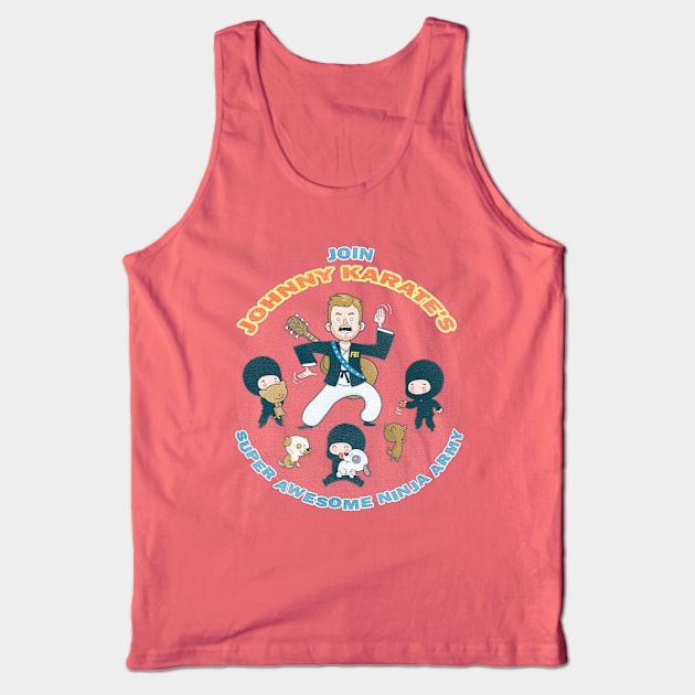 Super Awesome Ninja Army Tank Top by Queenmob